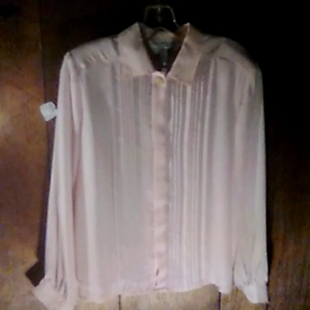 Laura and Jayne petite pink blouse vintage